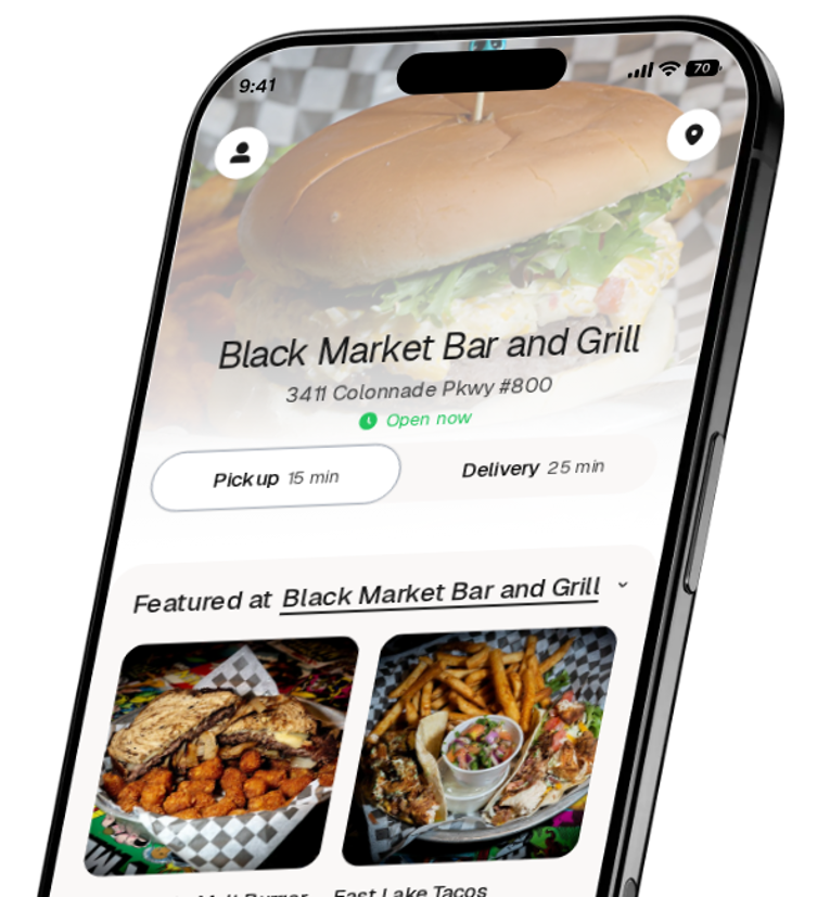 Black Market Bar and Grill app preview
