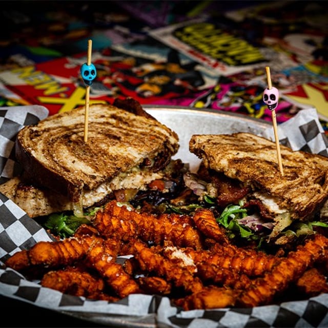 Wild Turkey Club Sandwich.
