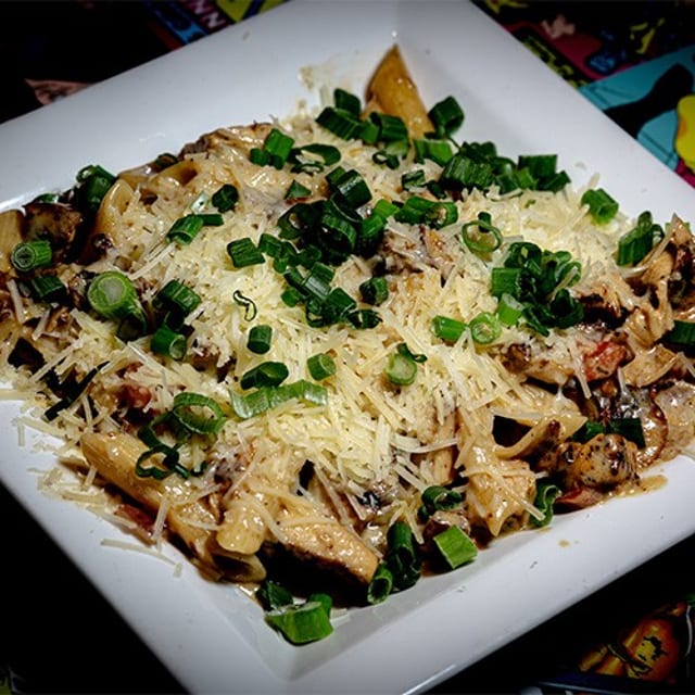 The "A" in Alfredo Pasta.