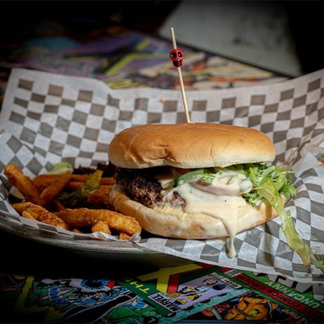 Queso Burger.