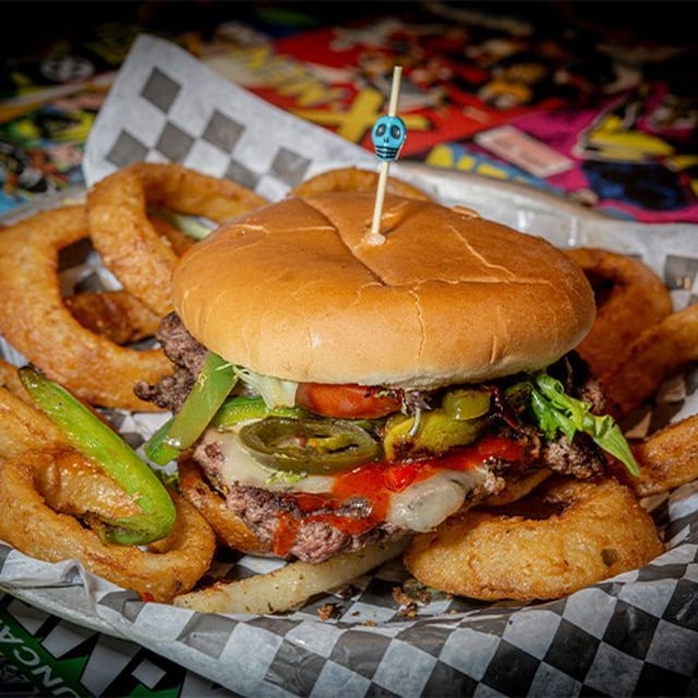 Hell's Gates Burger! (Hot).