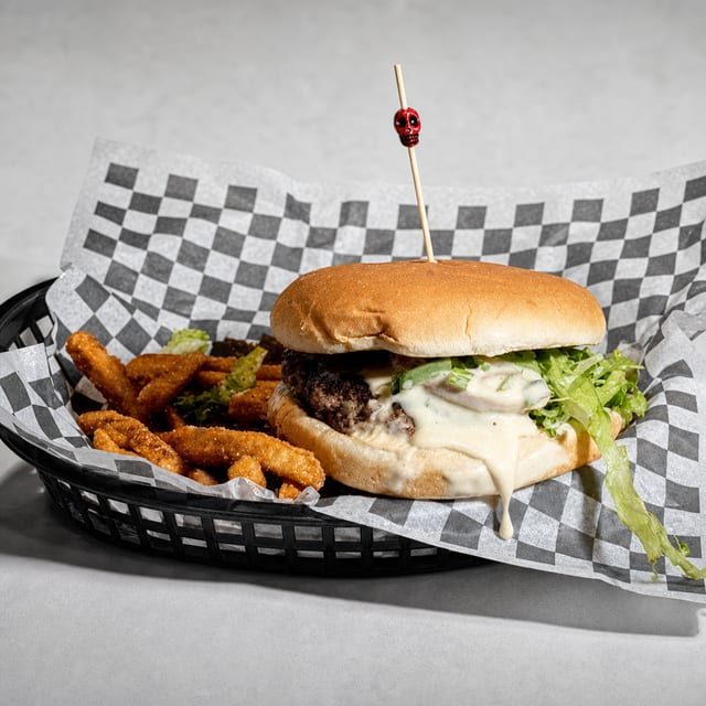 Queso Burger.