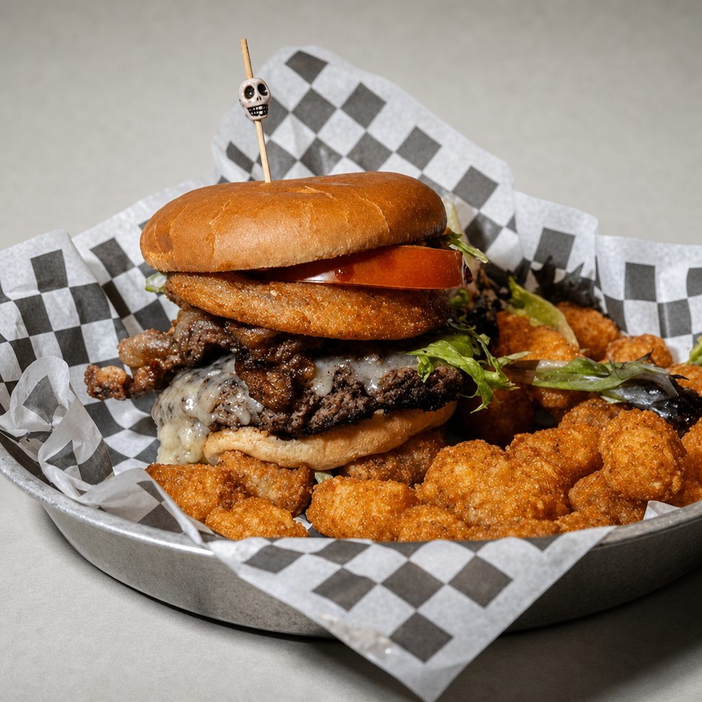 Crucial BBQ Burger.