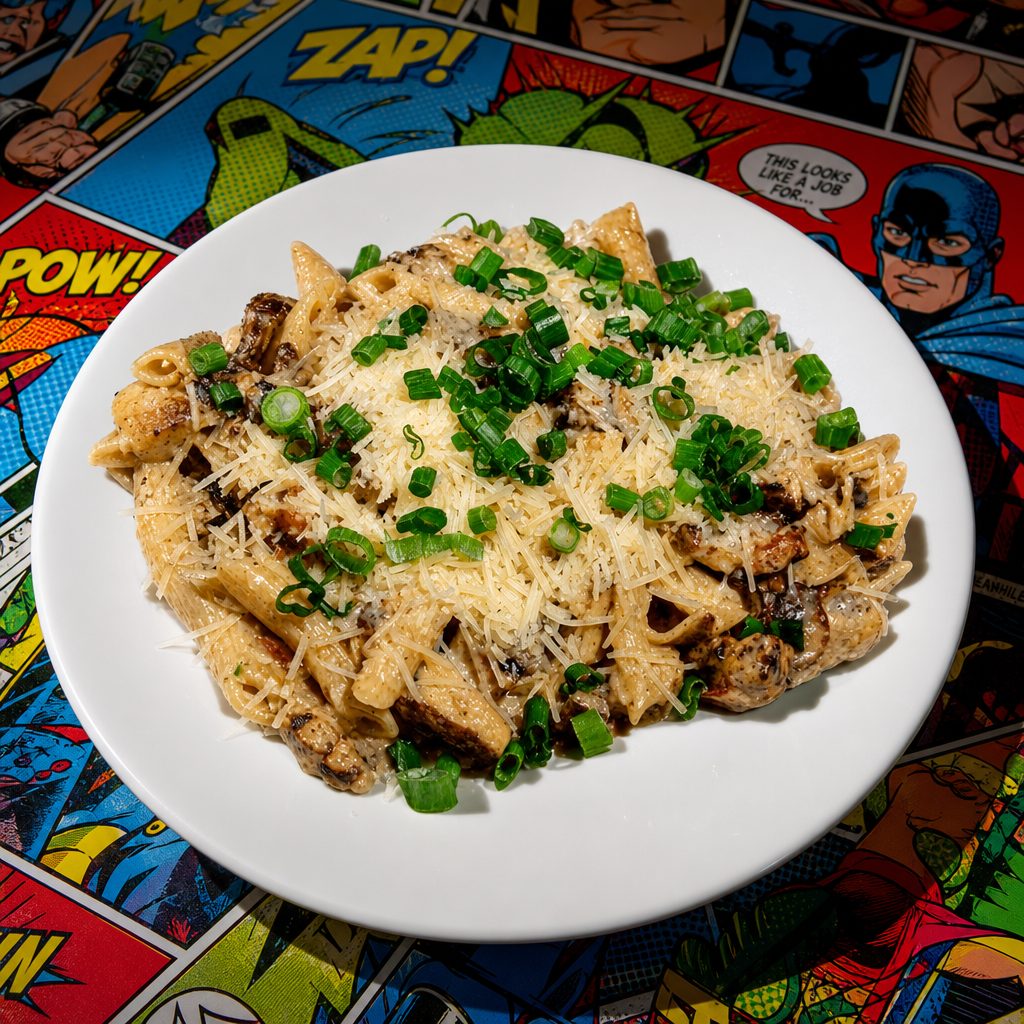The "A" in Alfredo Pasta.