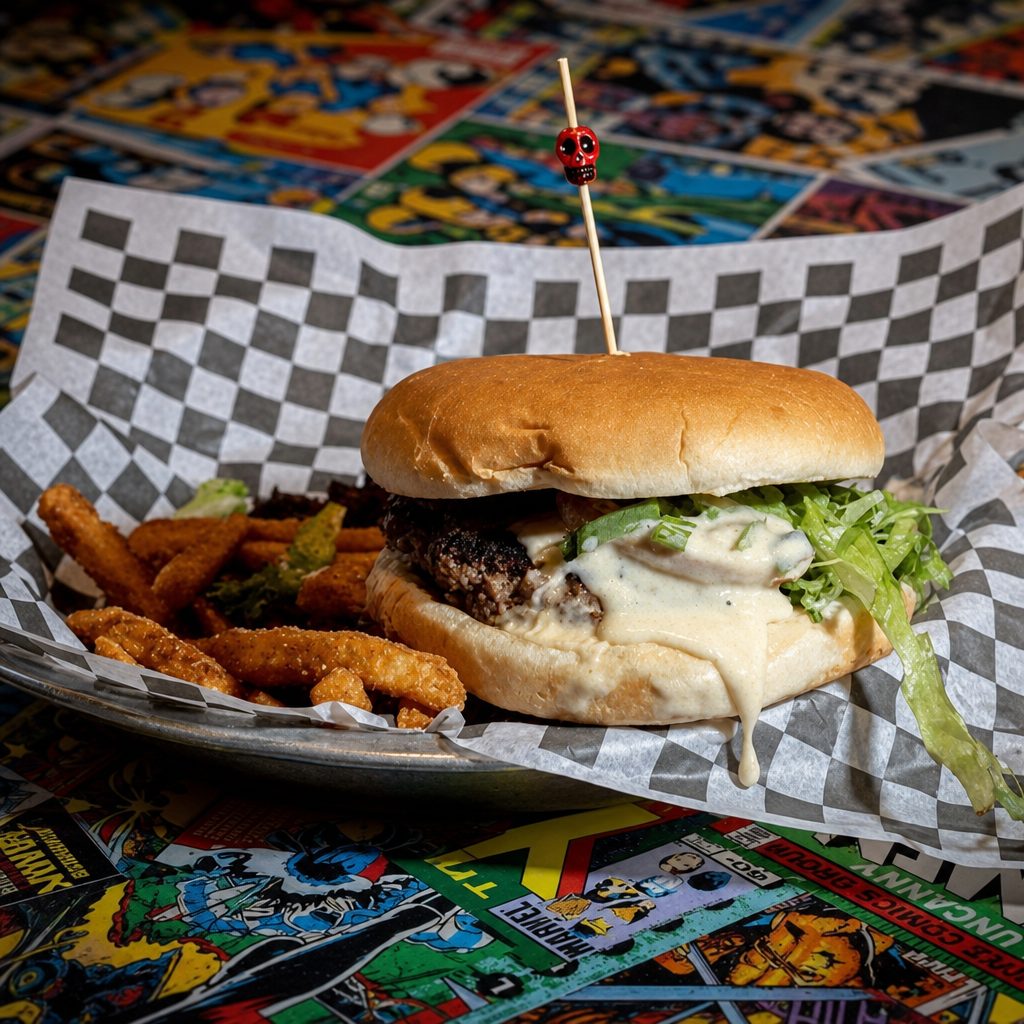 Queso Burger.