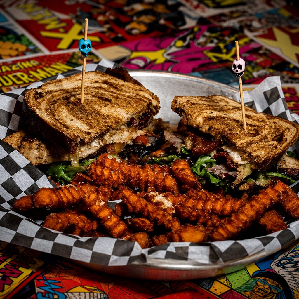 Wild Turkey Club Sandwich.