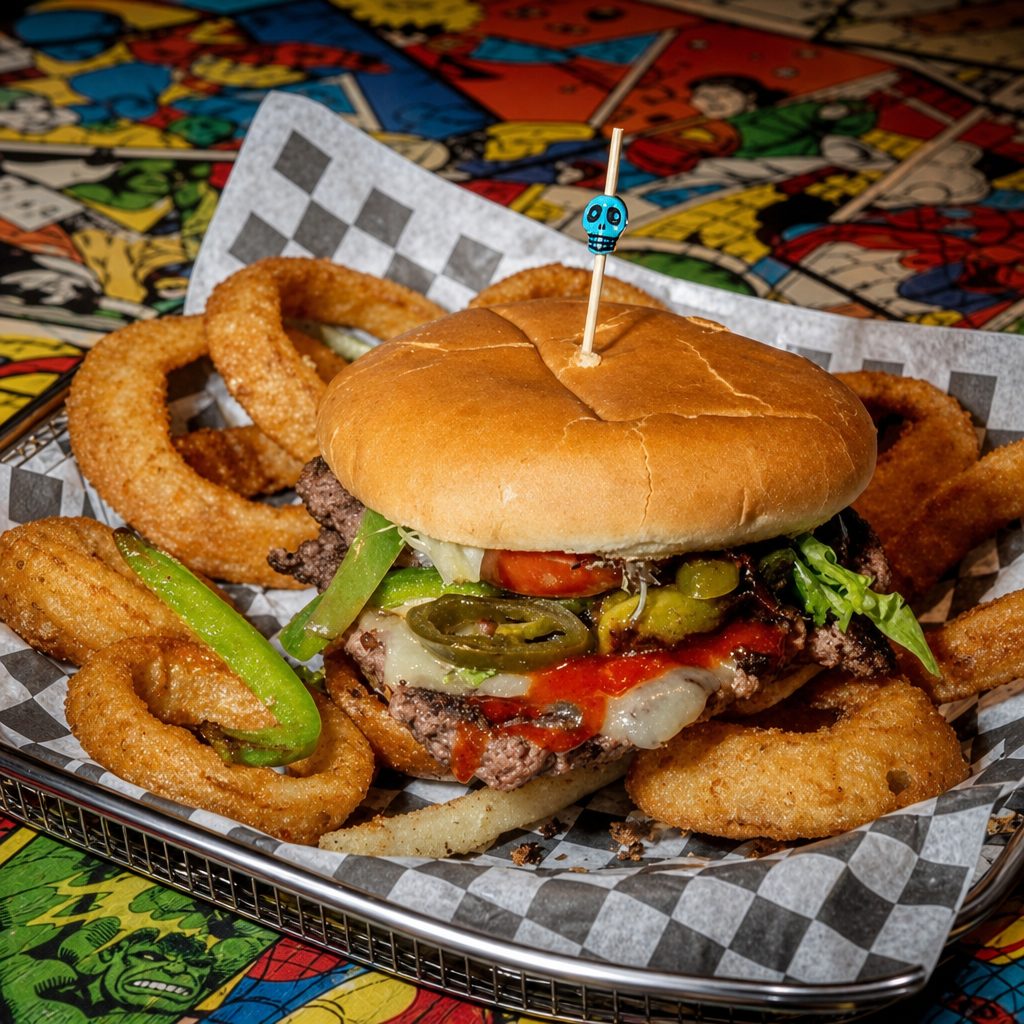 Hell's Gates Burger! (Hot).