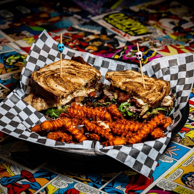 Wild Turkey Club Sandwich.