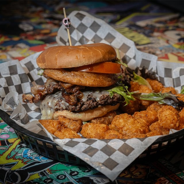 Crucial BBQ Burger.