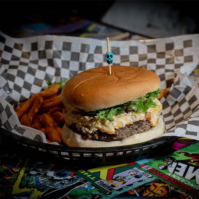 Pimento Cheese Burger.