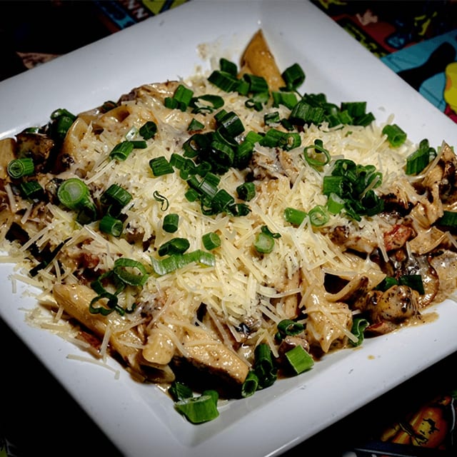 The "A" in Alfredo Pasta.