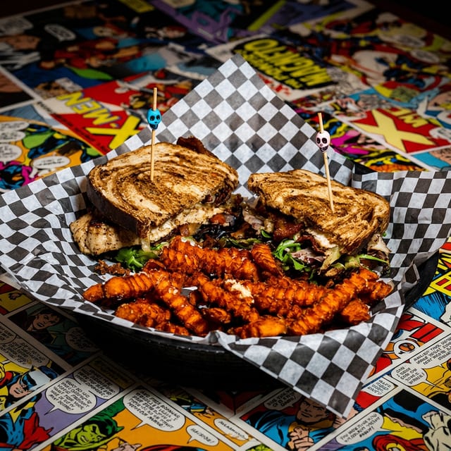 Wild Turkey Club Sandwich.